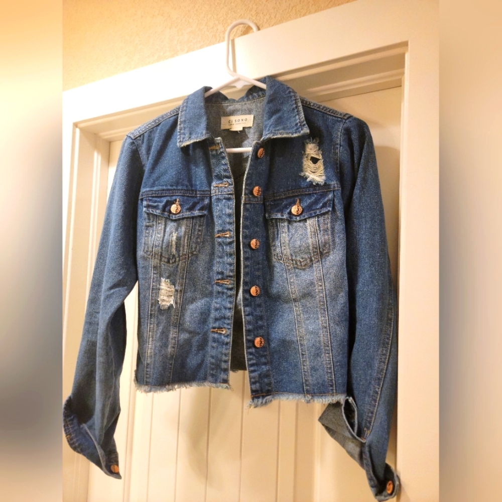 Cisono Women Jean Jacket